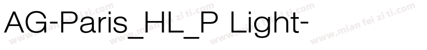 AG-Paris_HL_P Light字体转换